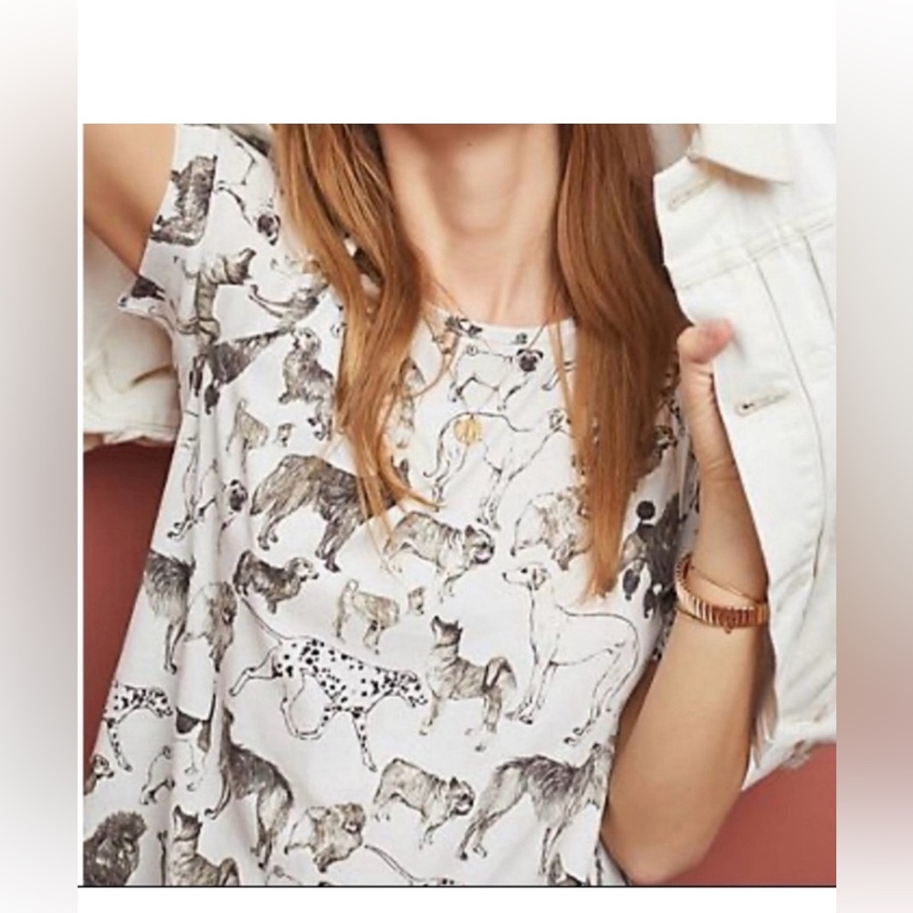 Anthropologie Dog Days Tee size M